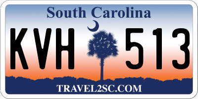 SC license plate KVH513