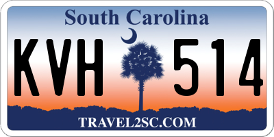 SC license plate KVH514