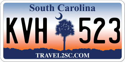 SC license plate KVH523