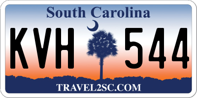 SC license plate KVH544