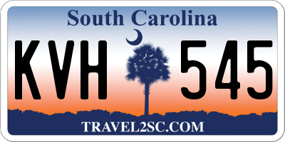 SC license plate KVH545