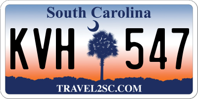 SC license plate KVH547