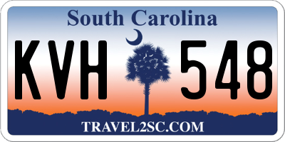 SC license plate KVH548