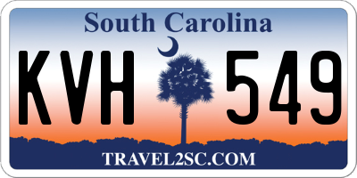 SC license plate KVH549