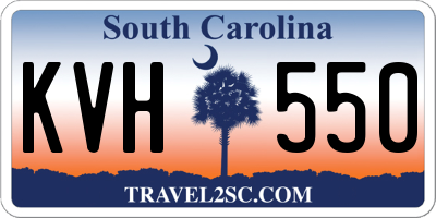 SC license plate KVH550