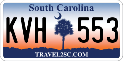 SC license plate KVH553