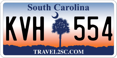 SC license plate KVH554
