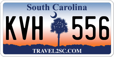SC license plate KVH556