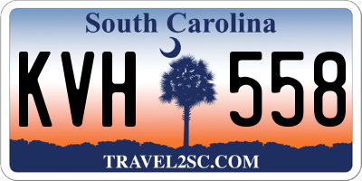 SC license plate KVH558