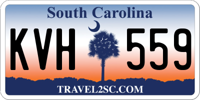 SC license plate KVH559
