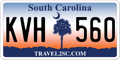 SC license plate KVH560