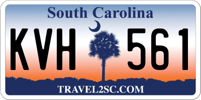 SC license plate KVH561