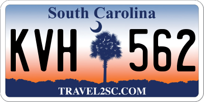 SC license plate KVH562