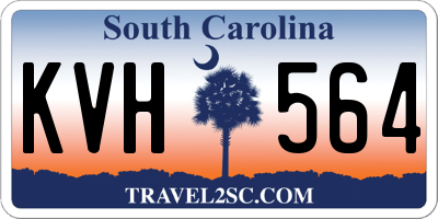 SC license plate KVH564