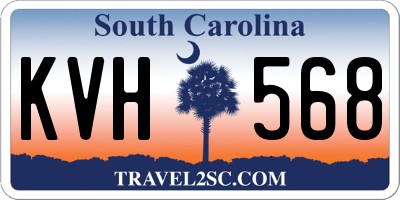 SC license plate KVH568