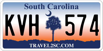 SC license plate KVH574