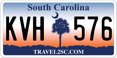 SC license plate KVH576