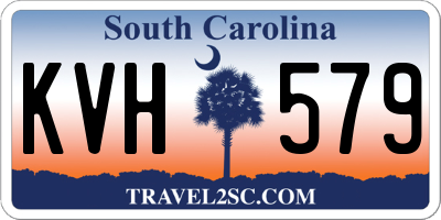 SC license plate KVH579