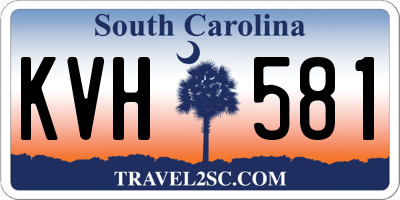 SC license plate KVH581