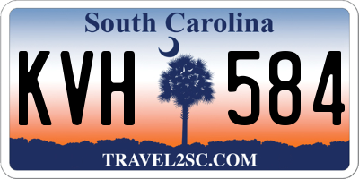 SC license plate KVH584