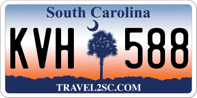 SC license plate KVH588