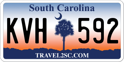 SC license plate KVH592