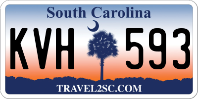 SC license plate KVH593