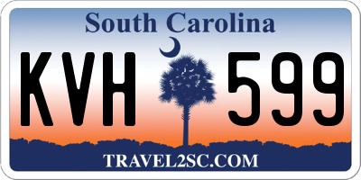 SC license plate KVH599