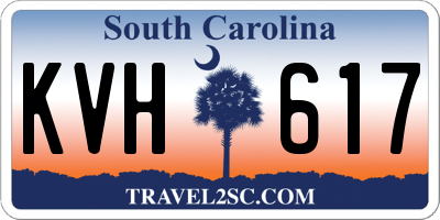 SC license plate KVH617