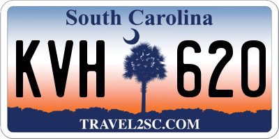 SC license plate KVH620