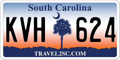 SC license plate KVH624