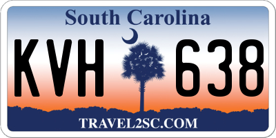 SC license plate KVH638
