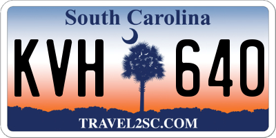 SC license plate KVH640