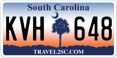 SC license plate KVH648