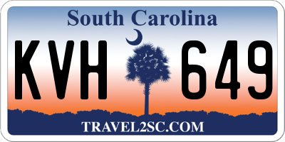 SC license plate KVH649