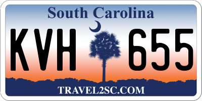 SC license plate KVH655