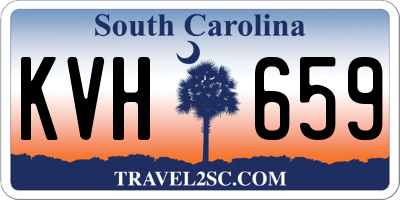 SC license plate KVH659