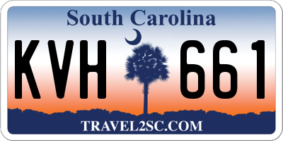 SC license plate KVH661