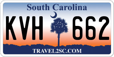 SC license plate KVH662
