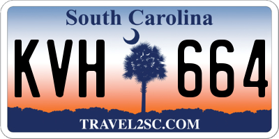 SC license plate KVH664