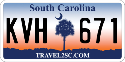 SC license plate KVH671