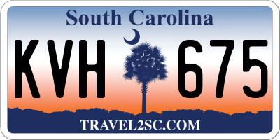 SC license plate KVH675