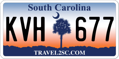 SC license plate KVH677