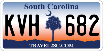 SC license plate KVH682