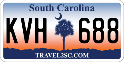 SC license plate KVH688