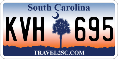 SC license plate KVH695