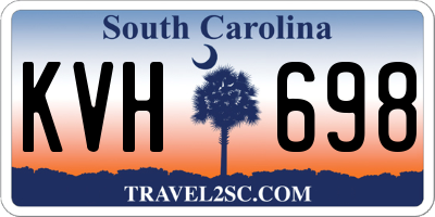 SC license plate KVH698