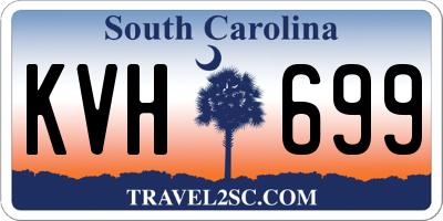 SC license plate KVH699
