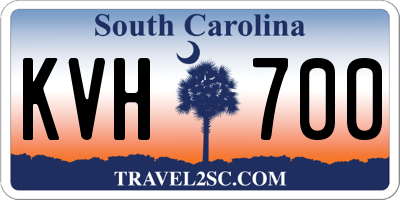 SC license plate KVH700