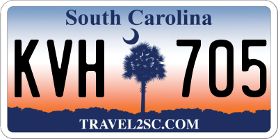 SC license plate KVH705